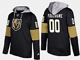 Vegas Golden Knights Men's Customized Name And Number Black Adidas Hoodie,baseball caps,new era cap wholesale,wholesale hats